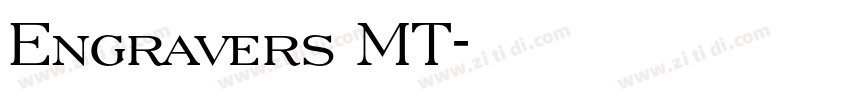Engravers MT字体转换